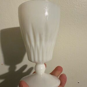 Classic White Textured Goblet